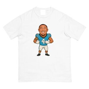 Carolina Panthers Tetairoa McMillan Unisex White T-shirt